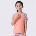 thumbnail image 4 of GYRATEDREAM Girls Athletic Shirts Short Sleeve Active T-Shirts Dry Fit Sports Workout Shirts for Kids Teens , 5-6 Years, 4 of 7
