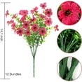 thumbnail image 5 of ZOELNIC 12 Bundles Artificial Fake Flowers Outdoors, Realistic UV Resistant Faux Plants with Silk Flowers for Outside Planters Window Box Front Porch Summer Decoration, 5 of 7