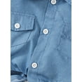 thumbnail image 6 of 4T Baby Girls Clothes 4T Girls 2PCS Summer Outfits Set Toddler Girls Short Sleeve Top Suspender Floral Dress Set Blue, 6 of 9