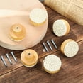 thumbnail image 5 of 8PCS Boho Rattan Dresser Knobs Wood Drawer Knobs Handmade Woven Wicker Knobs Pull Handle for Cabinet Home Decor, 5 of 8
