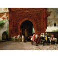 thumbnail image 2 of Edwin Lord Weeks 24x18 Black Ornate Framed Double Matted Museum Art Print Titled: Rabat (The Red Gate) (1879), 2 of 5