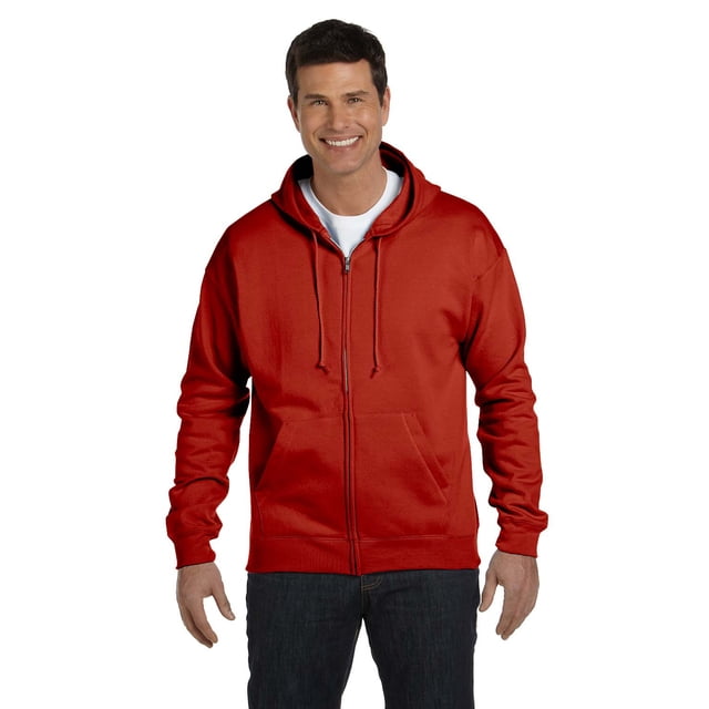 Hanes Adulte 7.8 oz. EcoSmart 50/50 Capuche à Fermeture Éclair Complète - P180