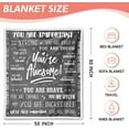 thumbnail image 5 of Women Sherpa Blanket Get Well Gifts for Women - You are Awesome 50" x 60" Sherpa Throw Blanket - Inspirational Gift for Her Thinking of You Friendship Feel Better After Surgery Gifts, 5 of 5