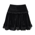 thumbnail image 1 of Falda plisada de cintura alta para mujer, estilo gótico, uniforme, falda corta L, 1 of 9