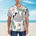 thumbnail image 4 of Bixox Men's Hawaiian Shirts Men's Cute Cartoon Sloth Print Short-Sleeve Shirt-Small, 4 of 8