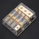 thumbnail image 3 of Tenedor del fusible del coche, bloque 1 de la caja del portafusibles de la cuchilla del circuito de audio estéreo automático del coche de 12V 60A en 4 salidas, 3 of 8