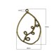 thumbnail image 5 of Venta al por mayor, 20 piezas, de bronce Retro, colgantes, joyería DIY, 5 of 6