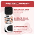 thumbnail image 4 of Downtown Pet Supply Step In Dog Harness For Small Dogs No Pull, X-Small, Black w/ White Trim, 4 of 8