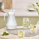 thumbnail image 5 of Cocina y comedor, Utensilios de cocina, Aparatos de cocina, Hervidor de agua fría de plástico con forma de pico de pato a rayas rómbicas, Botella de agua transparente, Jarra para jugos, Tetera de flor, 5 of 6