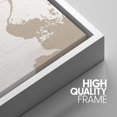 thumbnail image 4 of PixonSign Framed Wall Art Set Pastel Tan Pain Stroke Variety Abstract Shapes Illustrations Modern Art Panels Rustic Scenic Relax/Calm for Living Room, Bedroom, Office - 16"x24"x3 White, 4 of 5