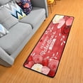 thumbnail image 3 of SKYSONIC 2'X6' Valentines Day Rose Red Runner Rug with Rubber Backing, Romantic Floral Flowers Non Slip Entryway Rug Runner Washable Soft Area Rug Carpet for Hallway Bedroom Kitchen Decor, 3 of 6