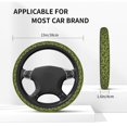 thumbnail image 5 of Elastic Steering Wheel Cover, Elk moose armygreen Camouflage Stretch Thickening Car Steering Wheel Cover Women Men, Steering Wheel Protector Universal 15 in, 5 of 7