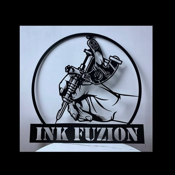 Handmadetneonsign Tattoo Artist Metal Wall Art Light, Tattoo Studio Metal Sign Wall Decor, Tattoo Metal Decor
