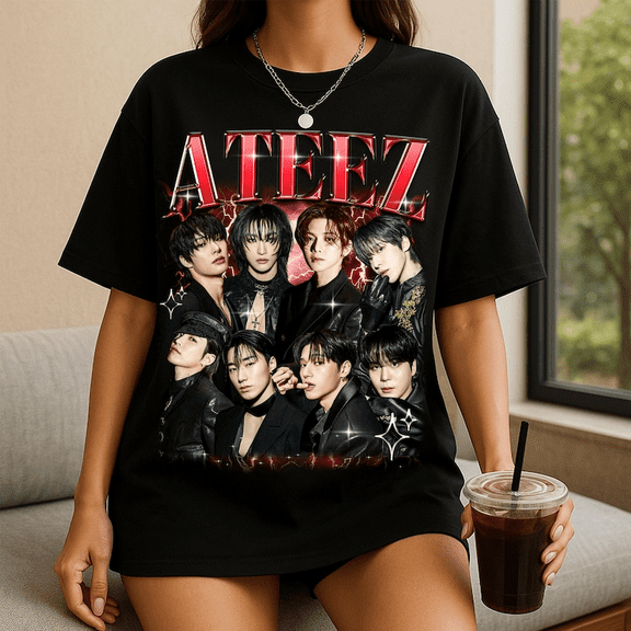Retro AteEz Kpop 2025 World Tour In Your Fantasy T-Shirt, AteEz Golden Hour Part 3 Tee
