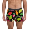 thumbnail image 4 of Wukai Cartoon Vegetables Print Men’s Underwear Breathable Boxer Briefs,&nbsp;Moisture Wicking & Breathable-XX-Large, 4 of 7