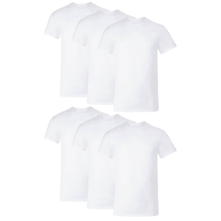 Hanes Men's Cotton Stretch Undershirt 6-Pack photo 1