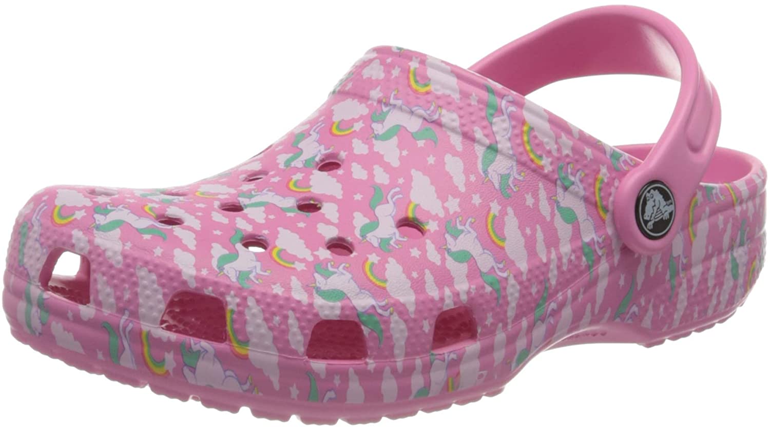 Crocs Kids Classic Graphic Clog Slip on Water Shoes