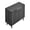 Black, variant on KFFKFF Mid-Century Coffee Bar Cabinet with Fluted Design, Two-Tier Storage, Barn Door, and Buffet Stand for Living Room or Entryway, 31.5 x 14.7 x 31.5 in Walnut