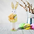 thumbnail image 7 of Fasiaou Large Flower Bunny Figurine Easter Ornament for Home Desktop and Shelf Decoration Displays,Yellow, 7 of 7