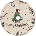 thumbnail image 1 of FMSHPON Bouquet of Mistletoe Xmas Christmas Tree Skirt Stand Mat for Holiday Party Decoration Indoor Outdoor 36 inches, 1 of 6