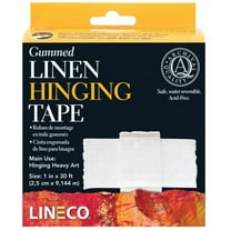 Lineco, Water-Activated Linen Tape, Acid Free Neutral pH Self Adhesive Tape for Hinging Artwork, Photo, Poster, 1 Inch X 30 Ft