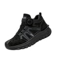 thumbnail image 2 of Willtoo Hiking Boots for Men Button Mid‑Top Comfortable Shoes, Non‑Slip Lightweight Outdoors Trekking Sneakers, Shock‑Absorbing Casual Footwear for Camping Hiking Daily Outdoor Activities, 2 of 5