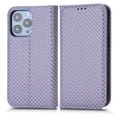 thumbnail image 1 of Luxury PU Leather Wallet For iPhone 12 /12 Pro, Folio Premium Leather Phone Case with Kickstand Card Holder Magnetic Flip Shockproof Protective Cover for iPhone 12 /12 Pro 6.1 inch, Purple, 1 of 7