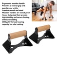 thumbnail image 4 of Barras De Flexión De Madera, Evitan Resbalones Manijas Ergonómicas De Flexión Patas De Acero Para Fitness Para Calistenia, 4 of 7