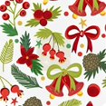 thumbnail image 6 of BANET Fitted Round Tablecloth Christmas, berry Christmas Table cover,Elastic Edged Table Cloth Fits Round Tables 38"-42, 6 of 8