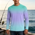 thumbnail image 6 of Men's UPF 50+ Sun Shirts Long Sleeve UV Protection Water Rash Guard Lightweight Cooling Fishing Shirts 2026,XL,Purple, 6 of 7