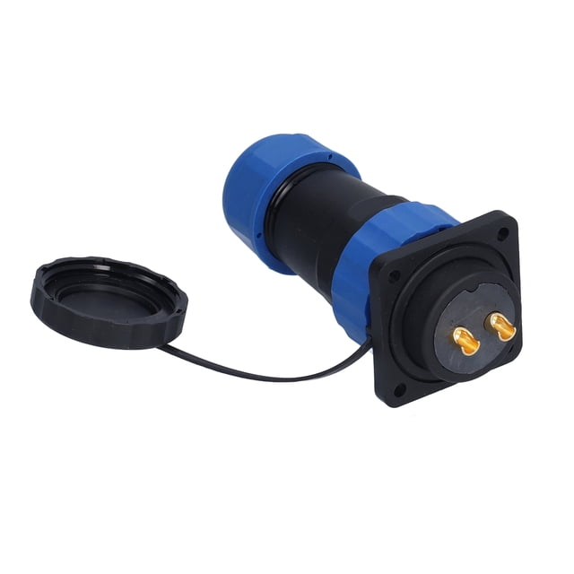 Conector de alimentación a prueba de agua, conector a prueba de agua, conector cuadrado de 4 clavijas a prueba de agua, toma de aviación, acabado de lujo