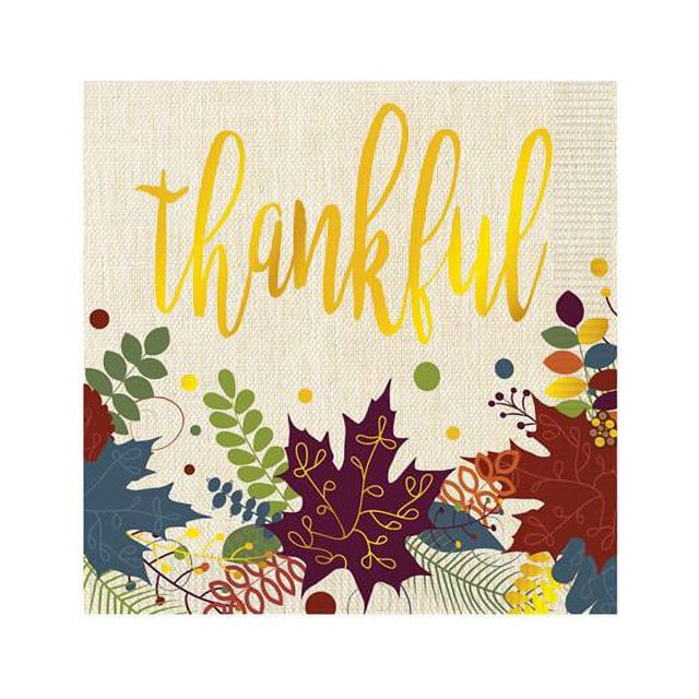 Beistle 90301 Serviette de Table 2 Plis Friendsgiving