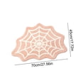 thumbnail image 3 of 18×28 Inch Halloween Spider Web Bath Mat, Non Slip Absorbent Bathroom Rug, Spooky Cobweb Floor Mat for Tub, Bedroom, Kitchen, Indoor Halloween Home Decor (C), 3 of 6