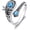 Dragonfly Spoon Ring, variant on Open Rings 925 Sterling Silver Berserk Hummingbird Dragonfly Butterfly Adjustable Spoon Ring Turquoise Jewelry for Women Men