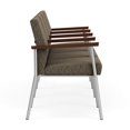 thumbnail image 2 of Mystic Reception Waiting Room 4-Seat Tandem Seating / Silver Steel / Brown, 2 of 5