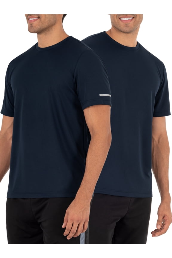 Mens Active Core Short Sleeve T-Shirt, 2-Pack, up to Size 3XL