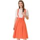 thumbnail image 1 of INSPIRE CHIC Vestido General De Cintura Elástica Con Tirantes Y Tirantes Para Mujer naranja XL, 1 of 5