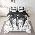 thumbnail image 2 of Feelyou Magic Angel Wings Twin Bedding Sets 7-Piece for Girl, Cartoon Princess Bowknot Bedding Comforter Set, Fairy Tale Theme Reversible Sheet Sets, Super Cozy Room Decor, 2 of 7
