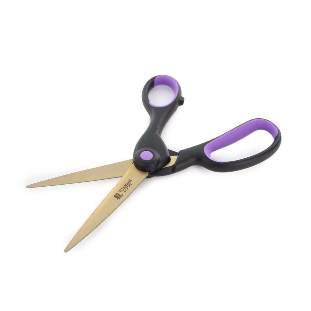 TITECH Extra Sharp Serrated Blade Scissors — 9″ (22.9 cm), Titanium‑Coated