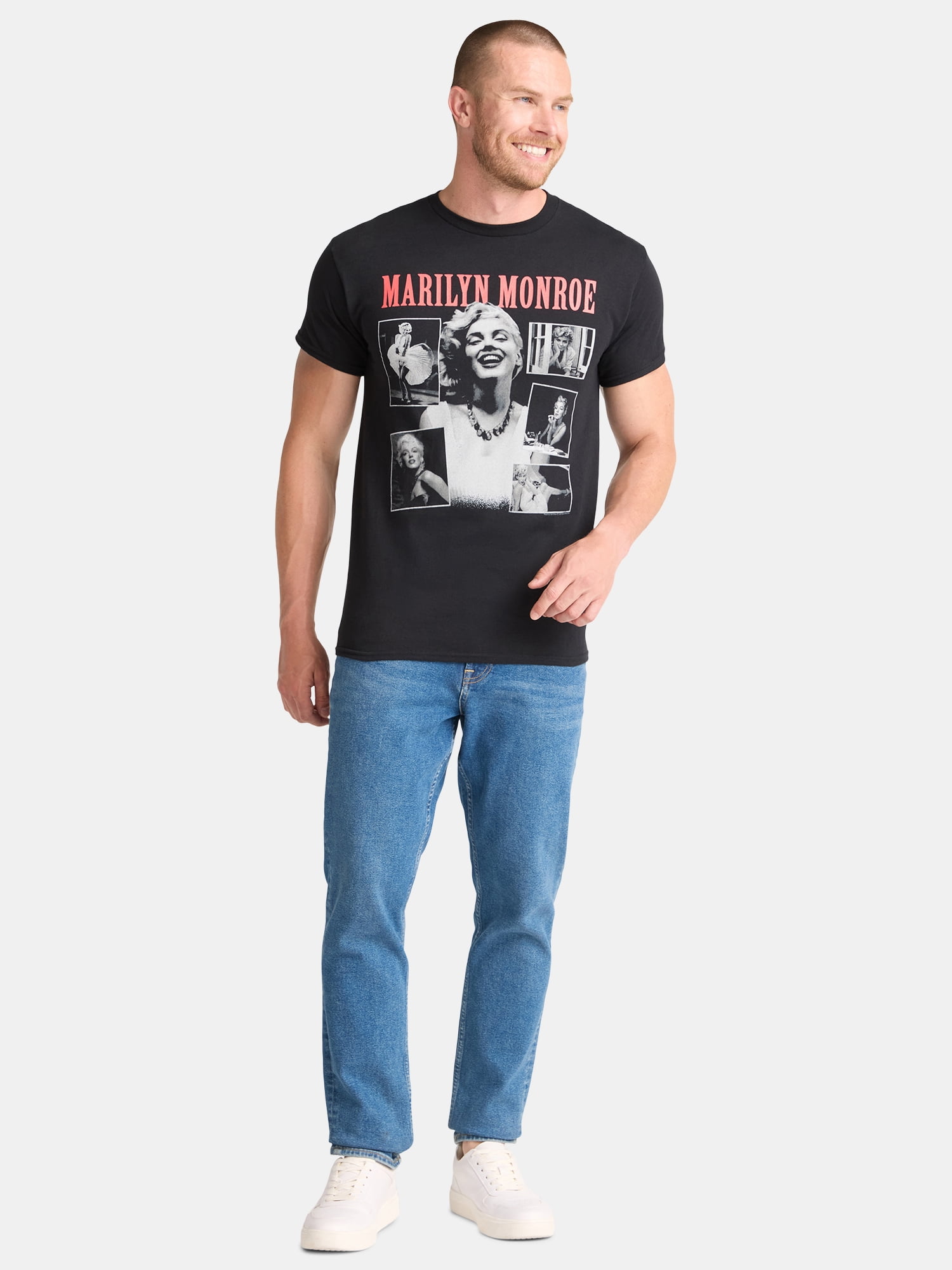 Marilyn Monroe Men's and Big Men's Graphic Tee, Sizes S-3XL
