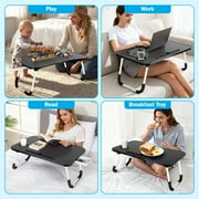Laptop Desk for Bed ,WLRETMCI Lap Desks for Bed Tray Table with Drawer,Portable Laptop Desk Table for Eating Writing Reading Notebook Holder & Stand for Sofa Couch Floor