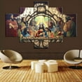 thumbnail image 2 of TISHIRON 5PCS Framed Jesus Canvas Wall Art Set,60"x40" Last Supper Canvas Prints for Living Room, Bedroom, Office Home Wall Decor, 2 of 7