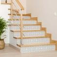 thumbnail image 4 of Mi Alma Black White Line Pattern Peel & Stick Tiles - Vinyl Backsplash 8x8, 4 of 11