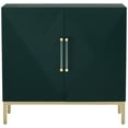 thumbnail image 6 of 55 Downing Street Saga 36" Wide Green and Gold 2-Door Accent Chest, 6 of 9