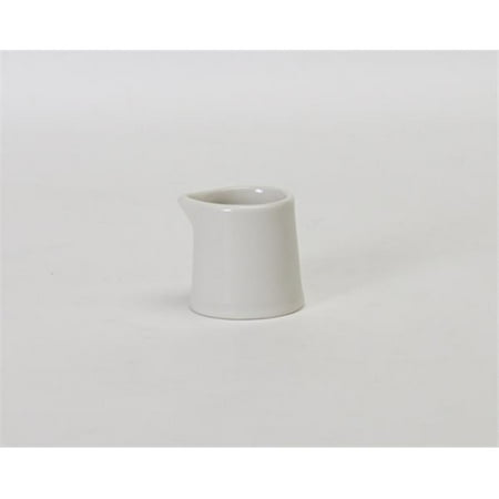 

Tuxton China BER-015 Creamer Unhandled 1.5 oz. - Eggshell - 4 Dozen