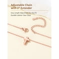 thumbnail image 6 of FindChic Cross Necklace for Women, Dainty Rose Gold Plated Crucifix Pendant Necklace Hypoallergenic Baptism Religious Faith Jewelry Gifts for Her, 6 of 9