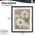thumbnail image 4 of Stupell Industries Traditional Rustic Magnolia Blooms Black Framed Print Under Glass, 13 x 16, by Carol Robinson, 4 of 8