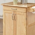 thumbnail image 3 of Homestyles General Line Wood Rolling Kitchen Cart in Brown, 3 of 17