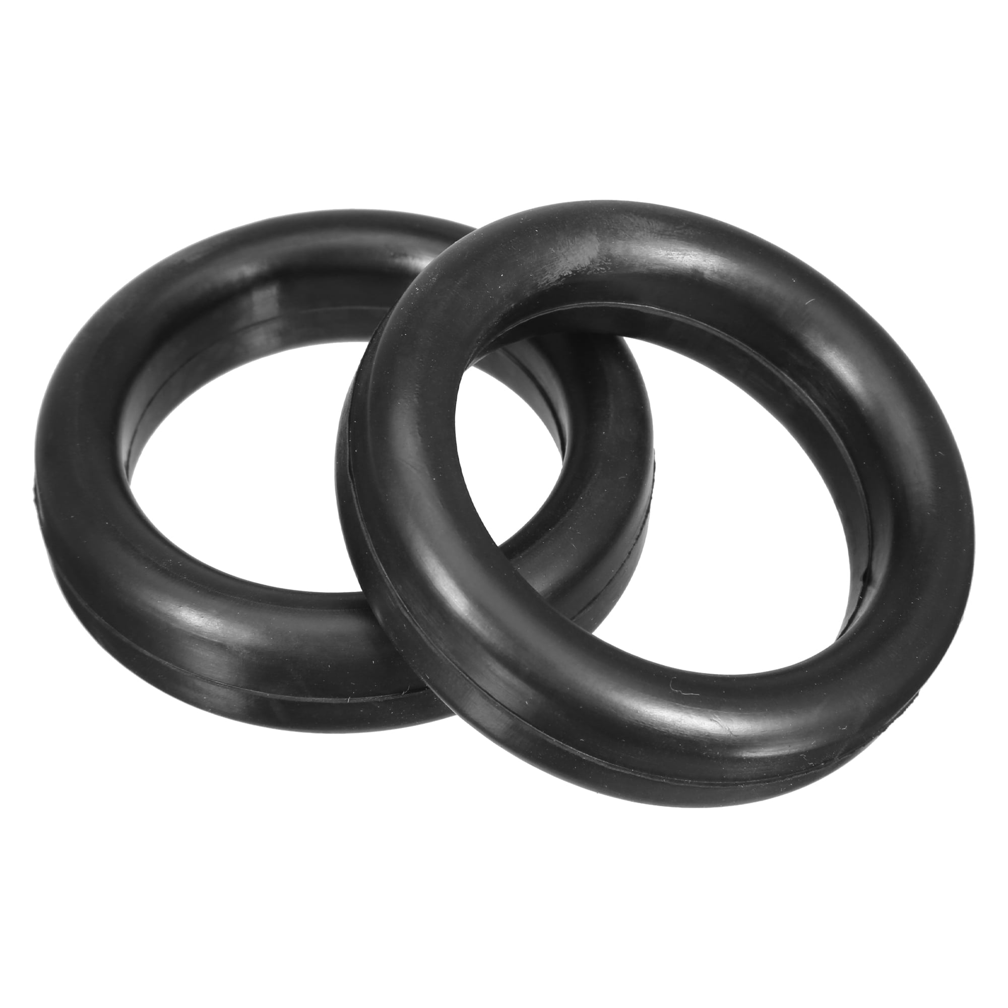 Lot De 4 Supports Caoutchouc Pour Pot D'échappement - Noir, Trous 11 Mm, Universel