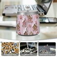 thumbnail image 6 of Yayeee Ashtray with Lid for Cigarette Smokeless Stainless Steel Home Ash Holder, Pink Gingerbread Houses, 6 of 7